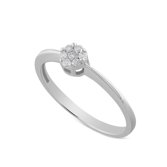 Anello Invisible Diamanti 0,11ct