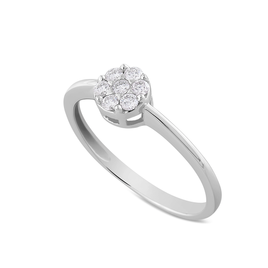 Anello Invisible Diamanti 0,22ct