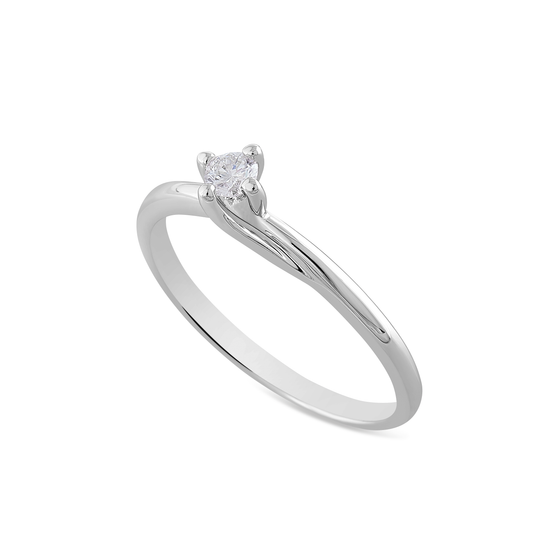 Anello Solitario Diamanti 0,10ct