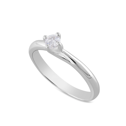 Anello Solitario Diamanti 0,18ct