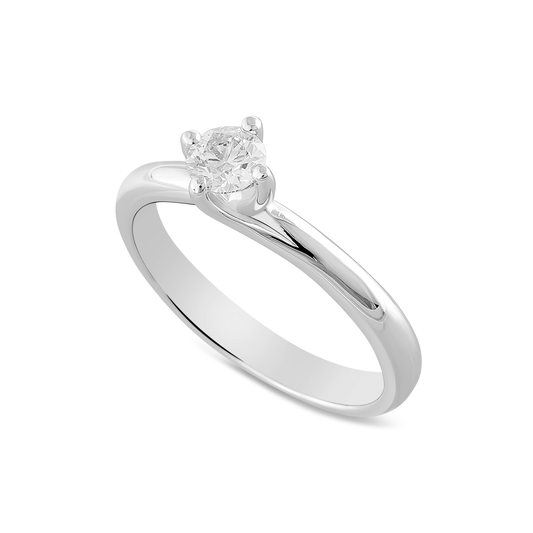 Anello Solitario Diamanti 0,30ct