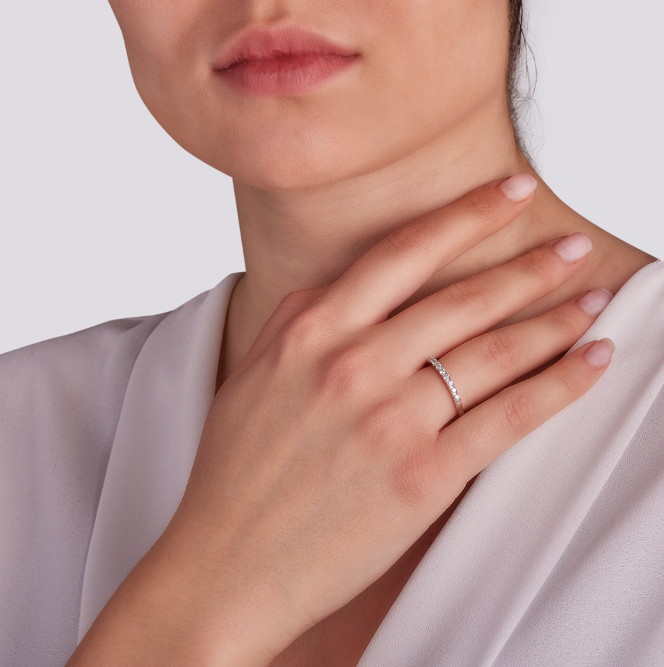 Anello veretta diamanti online