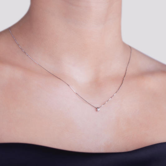 Collana Punto Luce Graffette 0,04ct