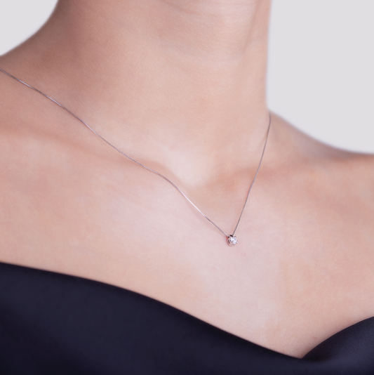 Collana Punto Luce Graffette 0,08ct