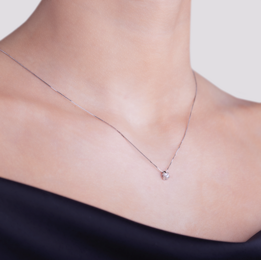 Collana Punto Luce Graffette 0,12ct