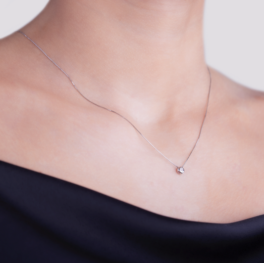 Collana Punto Luce Cipollina 0,04ct