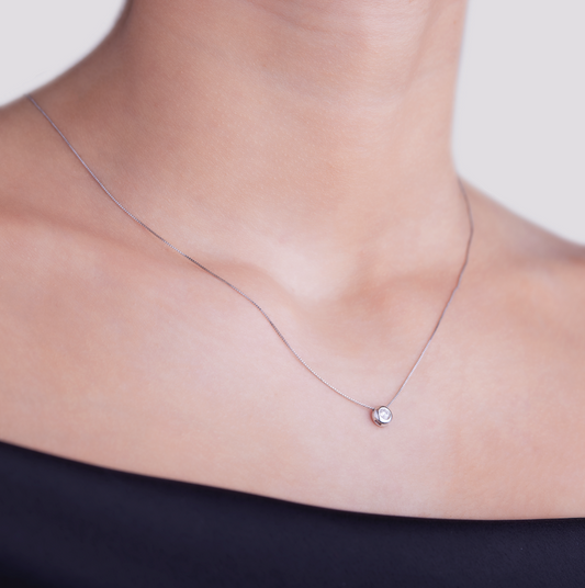 Collana Punto Luce Cipollina 0,10ct