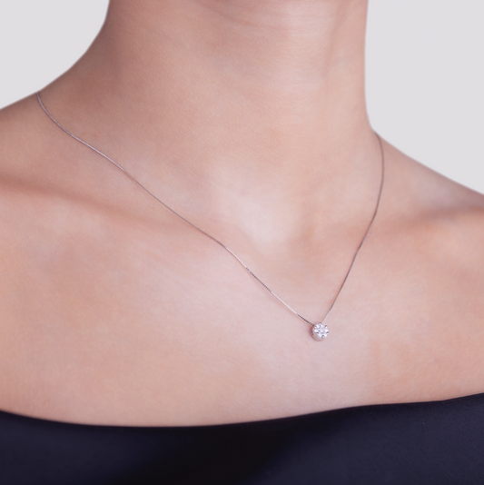 Collana Invisible Diamanti 0,10ct