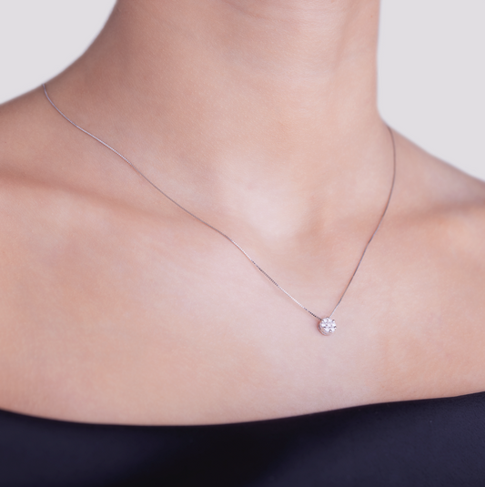 Collana Invisible Diamanti 0,16ct
