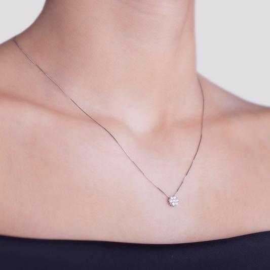 Collana Invisible Diamanti 0,22ct