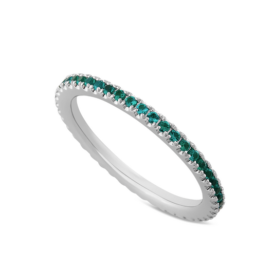 Anello Eternity Smeraldi da 0,36ct a 0,45ct