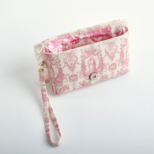 Borsa Clutch – Toile de Jouy Bacio