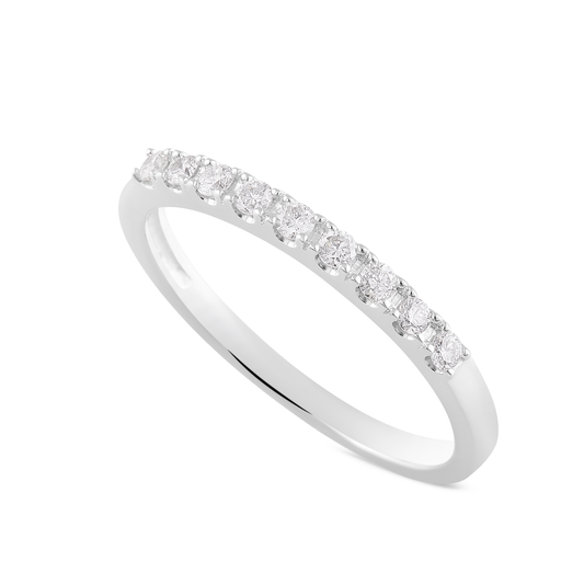 Anello Veretta Diamanti 0,19ct